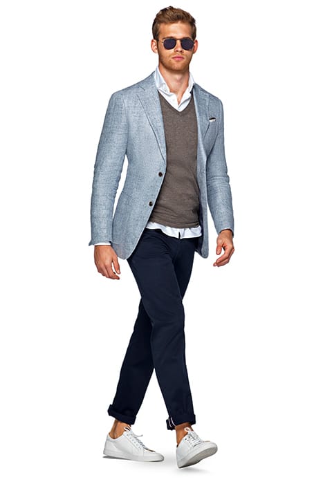 NAVY CASUAL PANTS 2