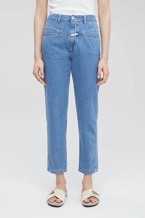 PEDAL PUSHER JEANS MID BLUE 1