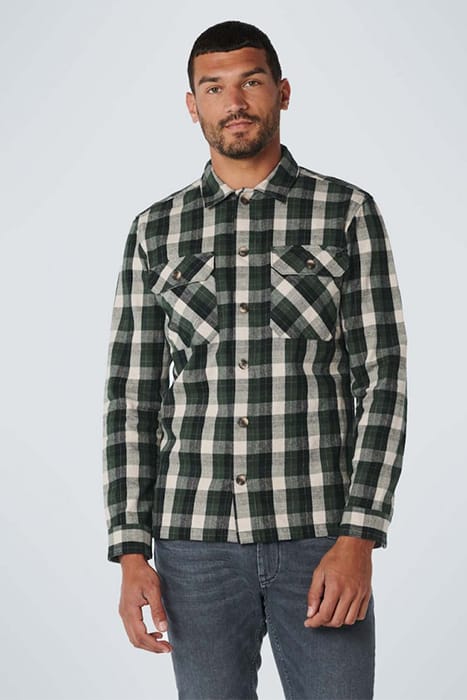 OVERSHIRT BUTTON CLOSURE BRUSHED CHECK RESPONSIBLE CHOICE DA 2