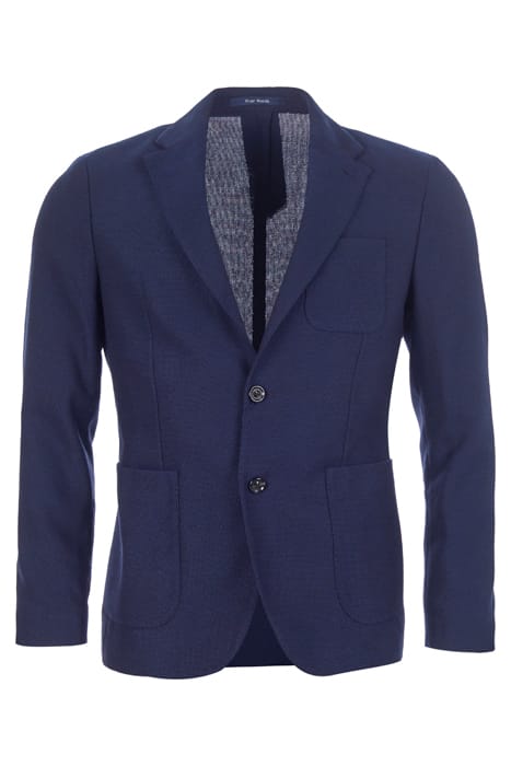 2-BTN ROUND POCKET BLAZER BLUE 1