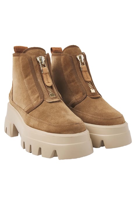 FLORE ROCK FUR COGNAC SUEDE MULTICOLOR 2