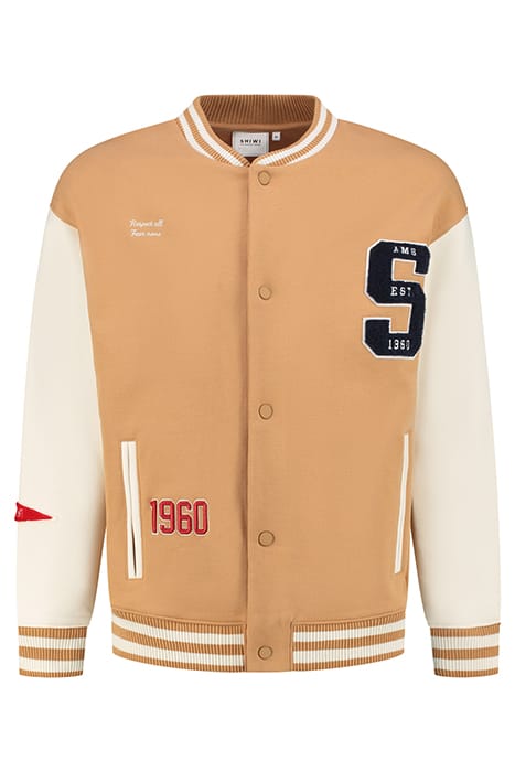 MEN VARSITY JACKET FOOTBALL BAKER BROWN 1