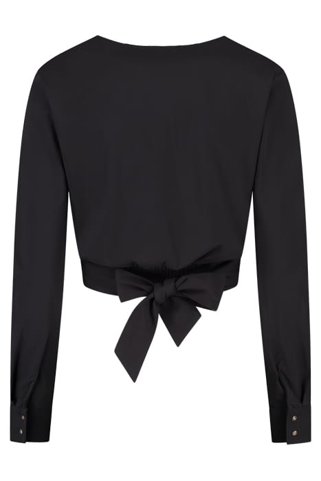 KNOTTED BLOUSE BLACK 2