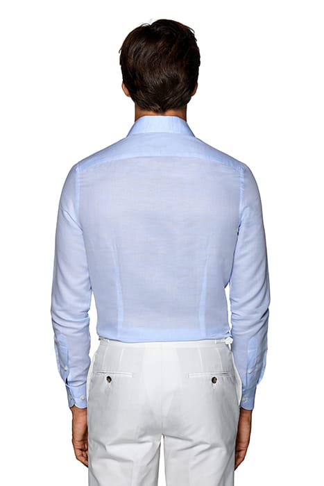 LIGHT BLUE TWILL EXTRA SLIM FIT SHIRT 2
