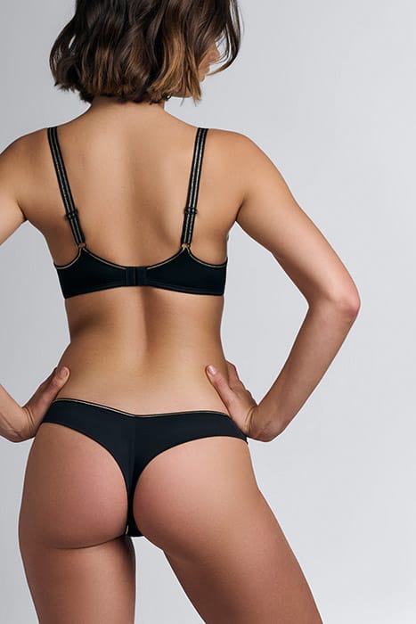 THE ADVENTURESS BLACK GOLD LUREX PUSH UP BRA 3