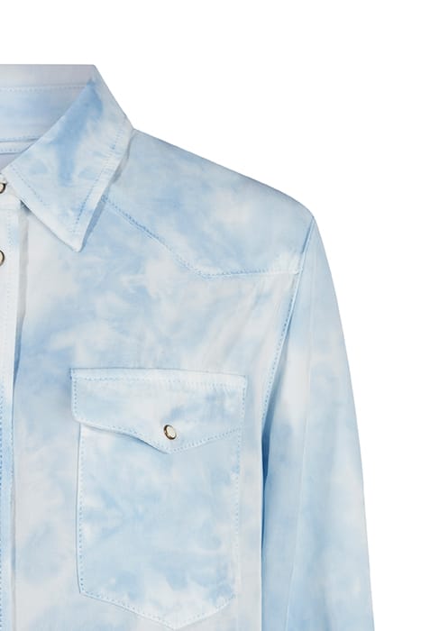 ALIZA TIE DYE DRESS SKY BLUE 4