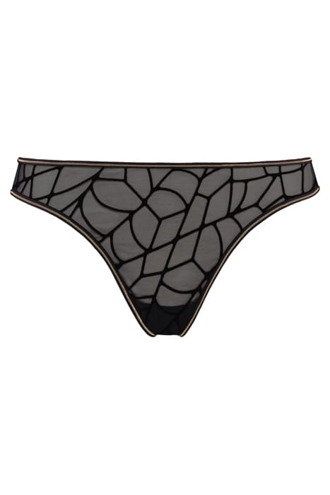 THE ADVENTURESS BLACK GOLD LUREX THONG 3