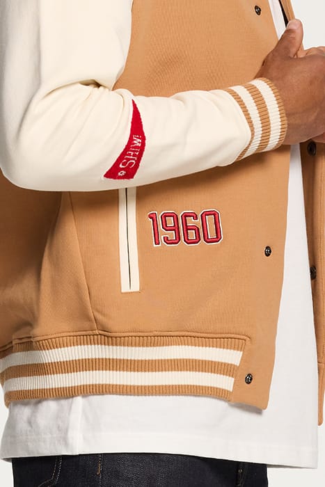 MEN VARSITY JACKET FOOTBALL BAKER BROWN 6