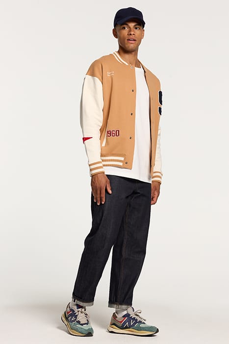 MEN VARSITY JACKET FOOTBALL BAKER BROWN 4