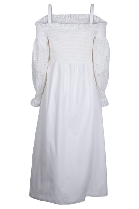 LAUNA BRODERIE DRESS CHALK WHITE 2
