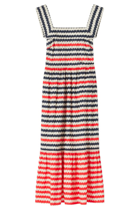 JUNE MIDI DRESS NAVY/WHITE 6