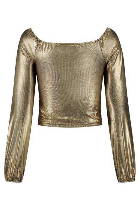 FOIL DOT TOP BLACK/GOLD 2