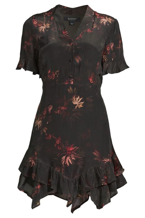 FRANKIE NILA DRESS DARK KHAKI GREEN 6