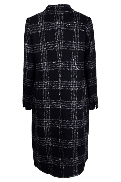 BEXA CHECK COAT BLACK/WHITE 2