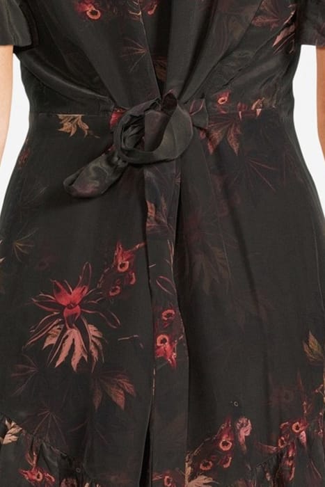 FRANKIE NILA DRESS DARK KHAKI GREEN 4