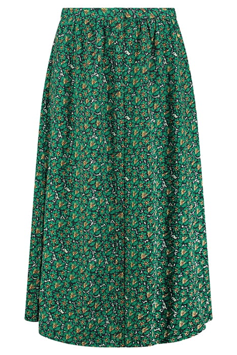 LADIES AREQUIPA SKIRT POPPY FLOWER RAIN GREEN FLOWER 6