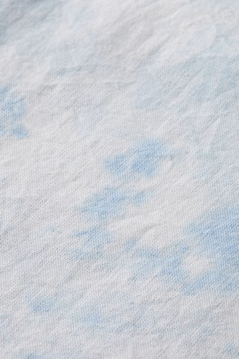 DETAILED TIE-DYED LINEN BLEND SHIRT BLUE TIE DYE 3