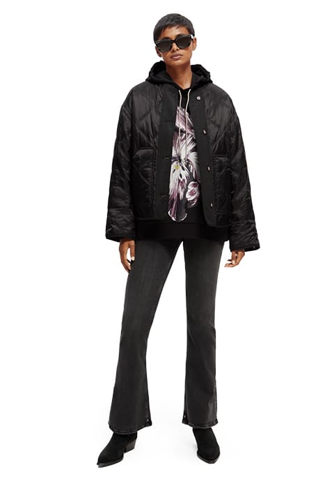 QUILTED REVERSIBLE COAT BLACK 6