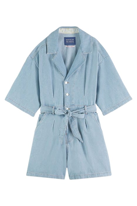 WORKED OUT DENIM JUMPSUIT - FREE THINKER 1