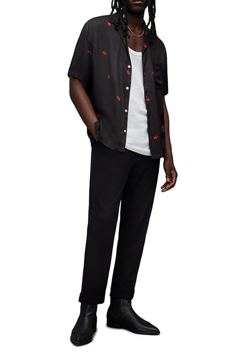 POPPIES SS SHIRT JET BLACK 6