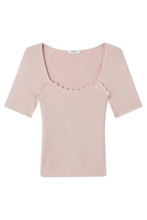 FARA KNITTED SWEATER METALLIC PINK 3