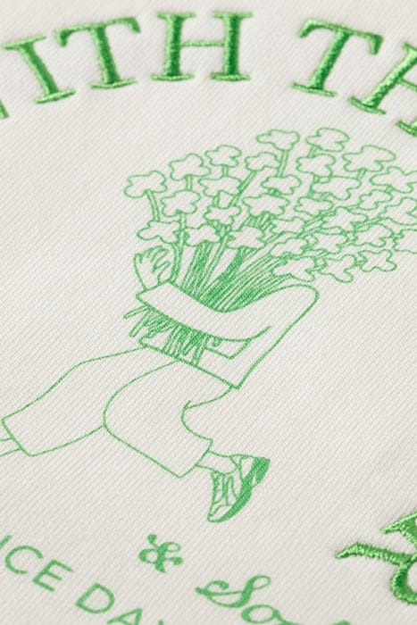 RELAXED CUT SEAM ARTWORK SWEATSHIRT OFF WHITE 3
