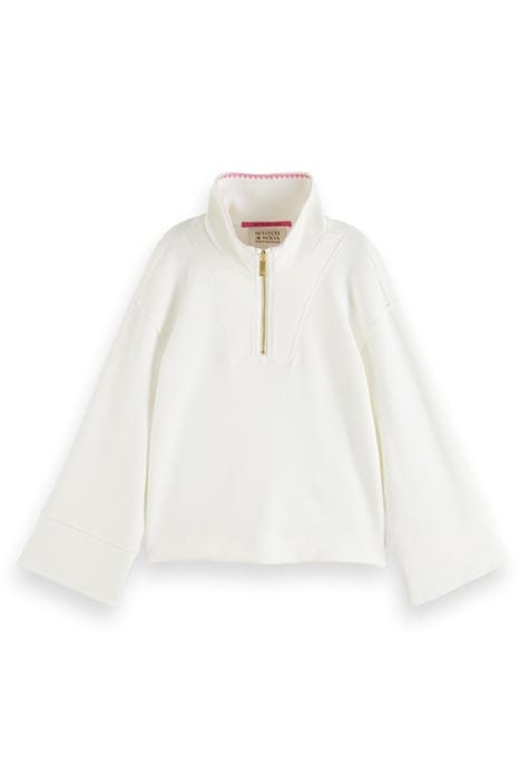 TRUMPET SLEEVE EMBROIDERY DETAIL SWEATSHIRT VANILLA ICE 1