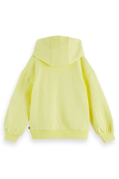 VOLUMINOUS SLEEVE ORGANIC COTTON HOODIE POPCORN 2
