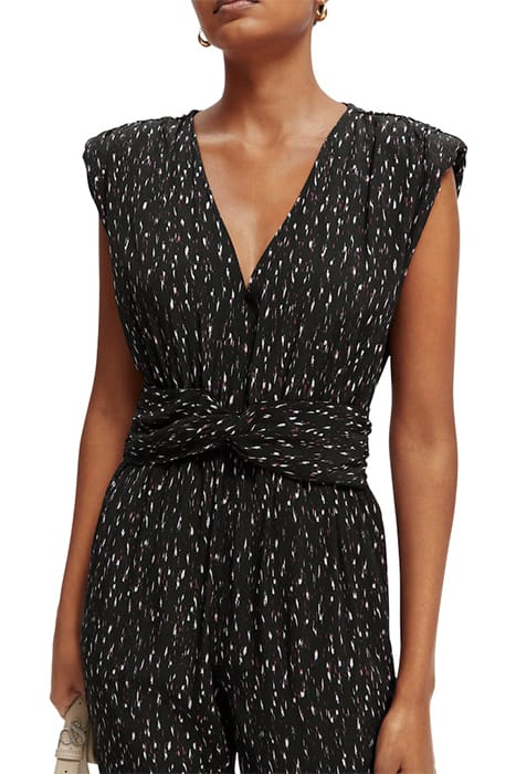 JUMPSUIT WITH KNOTTED BELT IKAT RAIN 6