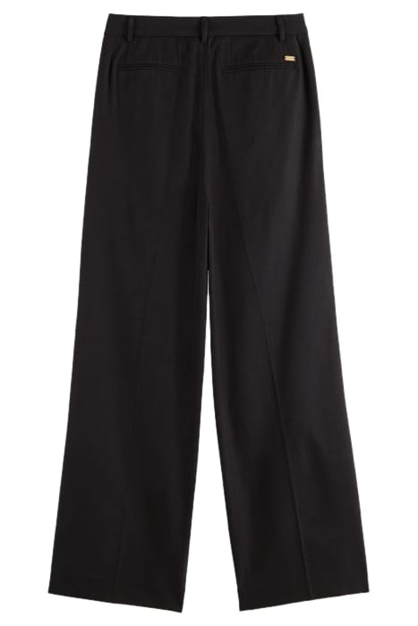 LOW-RISE WIDE LEG TROUSERS BLACK 2