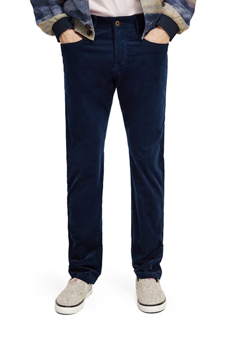 RALSTON - FINE CORDUROY 5-POCKET PANTS STEEL 1