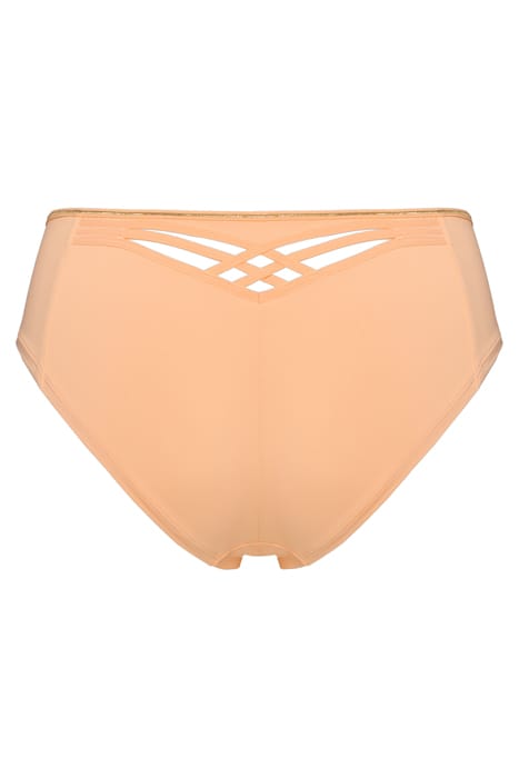 DAME DE PARIS APRICOT AND GOLD BRAZILIAN BRIEFS 4