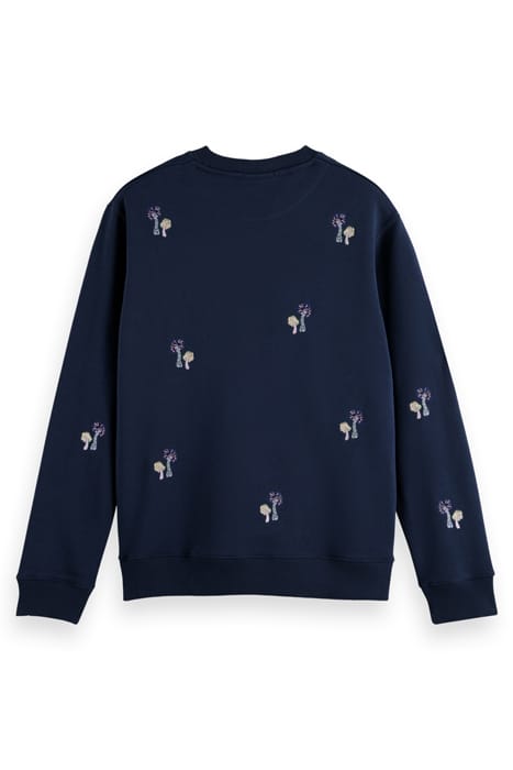 ALLOVER EMBROIDERED SWEATSHIRT STEEL 5