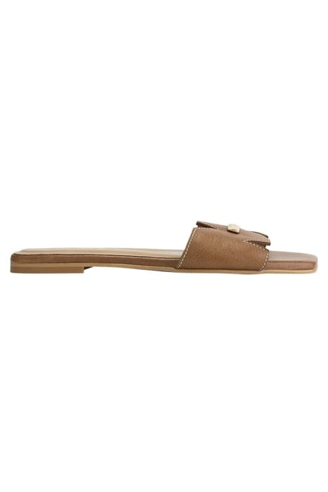 NIKKIE SLIDES COGNAC 1
