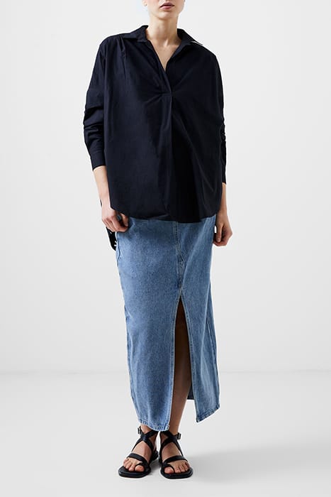 BRODERIE MIX L/S POPOVER BLACK 1