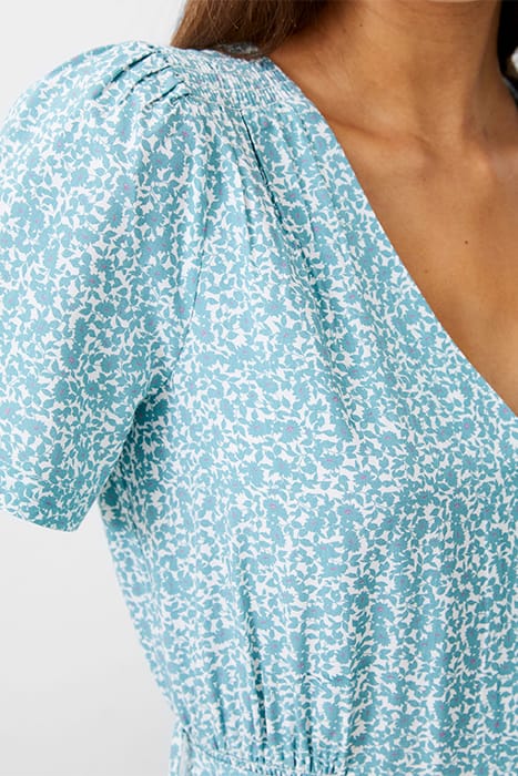 BREYA BUTTON MIDI DRESS STILL WATER 4