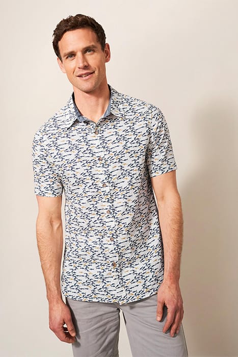 SHARK PRINTED SHIRT WHITE 1