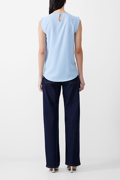 S/S CREPE LIGHT TANK TOP PLACID BLUE 3