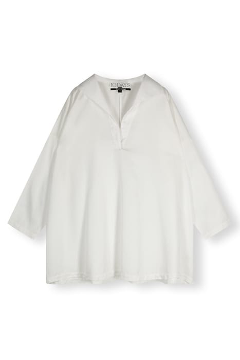 FLOWY BLOUSE WOVEN ECRU 3