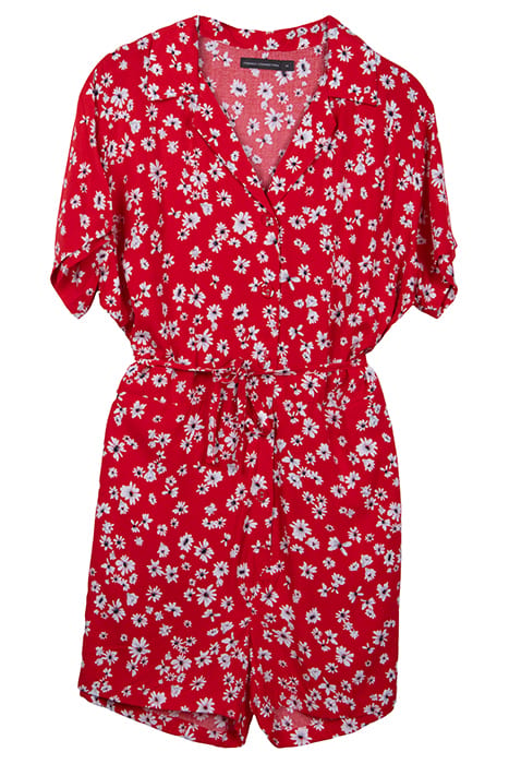 SHASTA DAISY PRINT PLAYSUIT POPPY 1