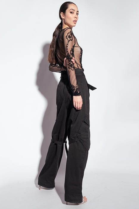 MOSCARDINO PANTALONE GABARDINA BLACK 5