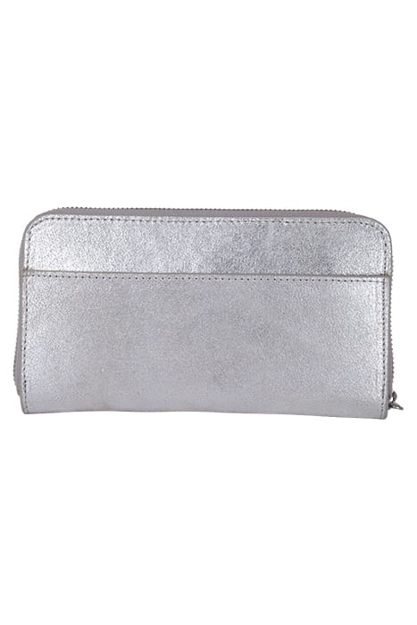 FERN ZIP AROUND PURSE SILVER TONE METALLIC 2
