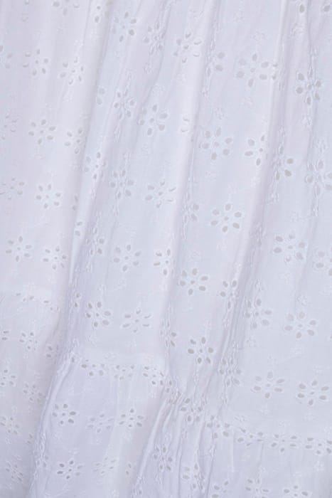 BRODERIE TIERED SKIRT WHITE 3