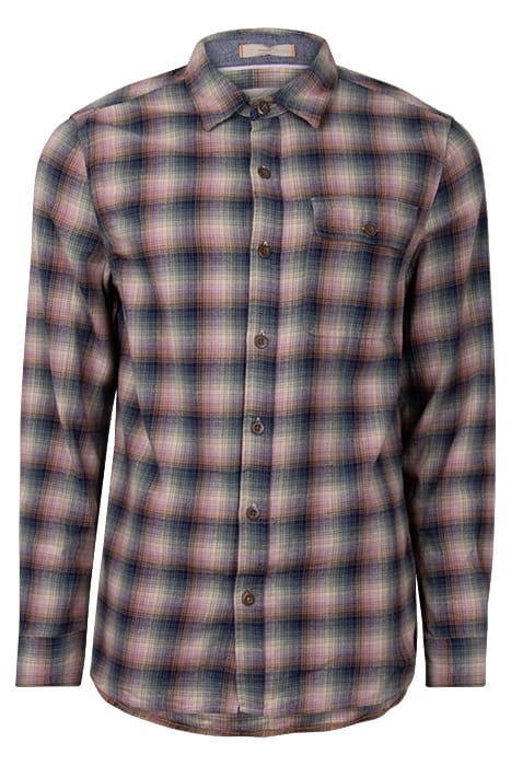 WALLACE CHECK SHIRT DUS PURPLE 1