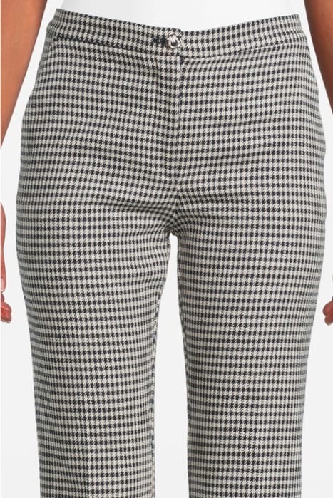 GAIO 4 PANTALONE VICHY STRETCH NAVY/ECRU 5