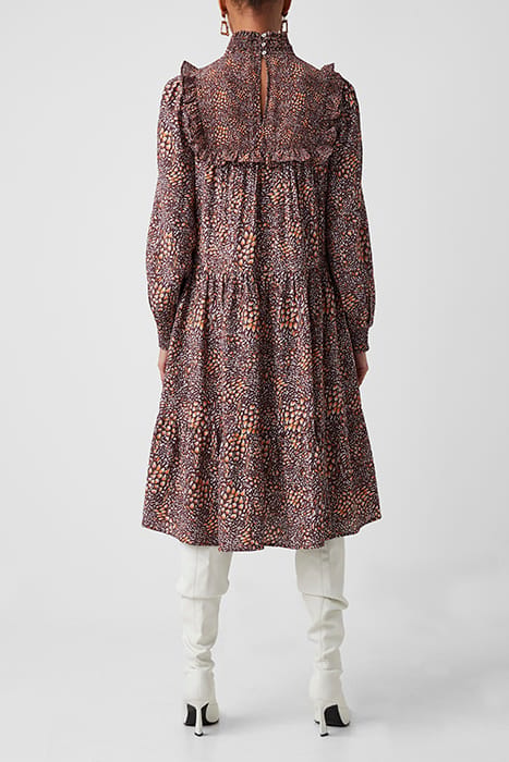 PF FAITH FIL COUPE DRESS BITTER CHOC/SATSUMA 2
