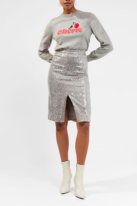 ESHKA SEQUIN SKIRT SILVER/ MOON ROCK 2