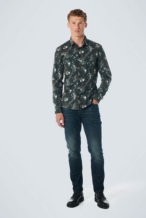 SHIRT STRETCH ALLOVER PRINTED BLACK 3