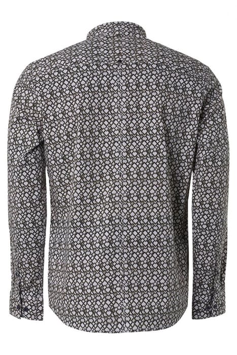 SHIRT STRETCH ALLOVER PRINTED DARK GREEN 2