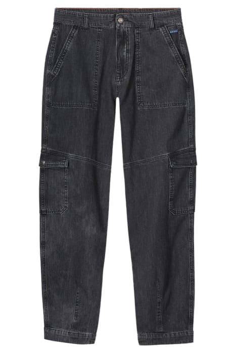 DENIM CARGO PANTS MARITAS LIGHT WEIGHT DENIM BLACK DENIM 4